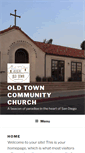 Mobile Screenshot of oldtowncommunitychurch.org